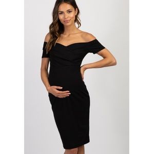 PinkBlush off the shoulder maternity dress nwot